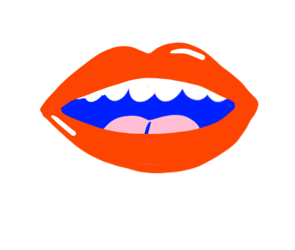 Gif animé bouche langue